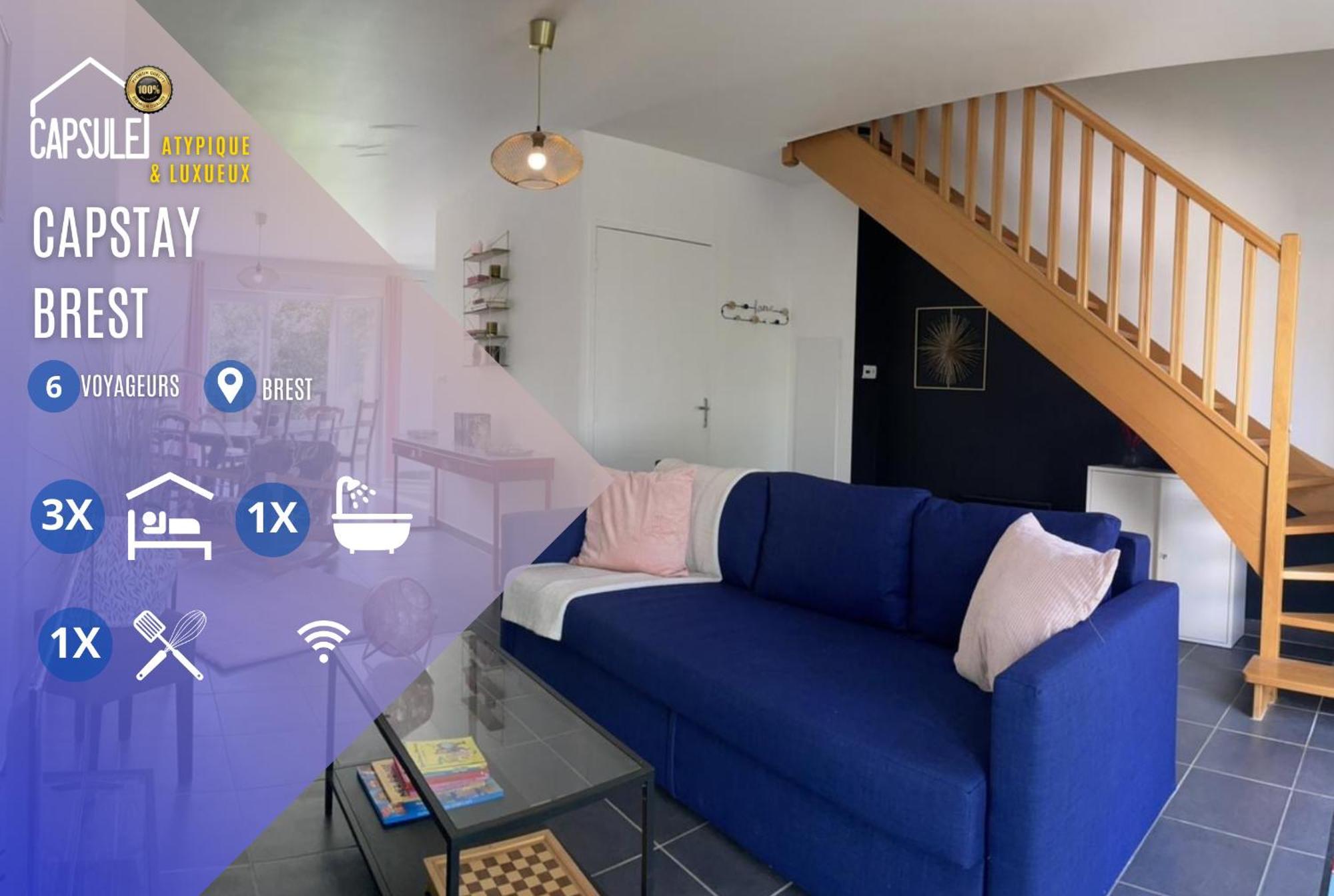 Capstay - - Lambezellec- 7 Minutes Des Plages Et Du Port Apartment *